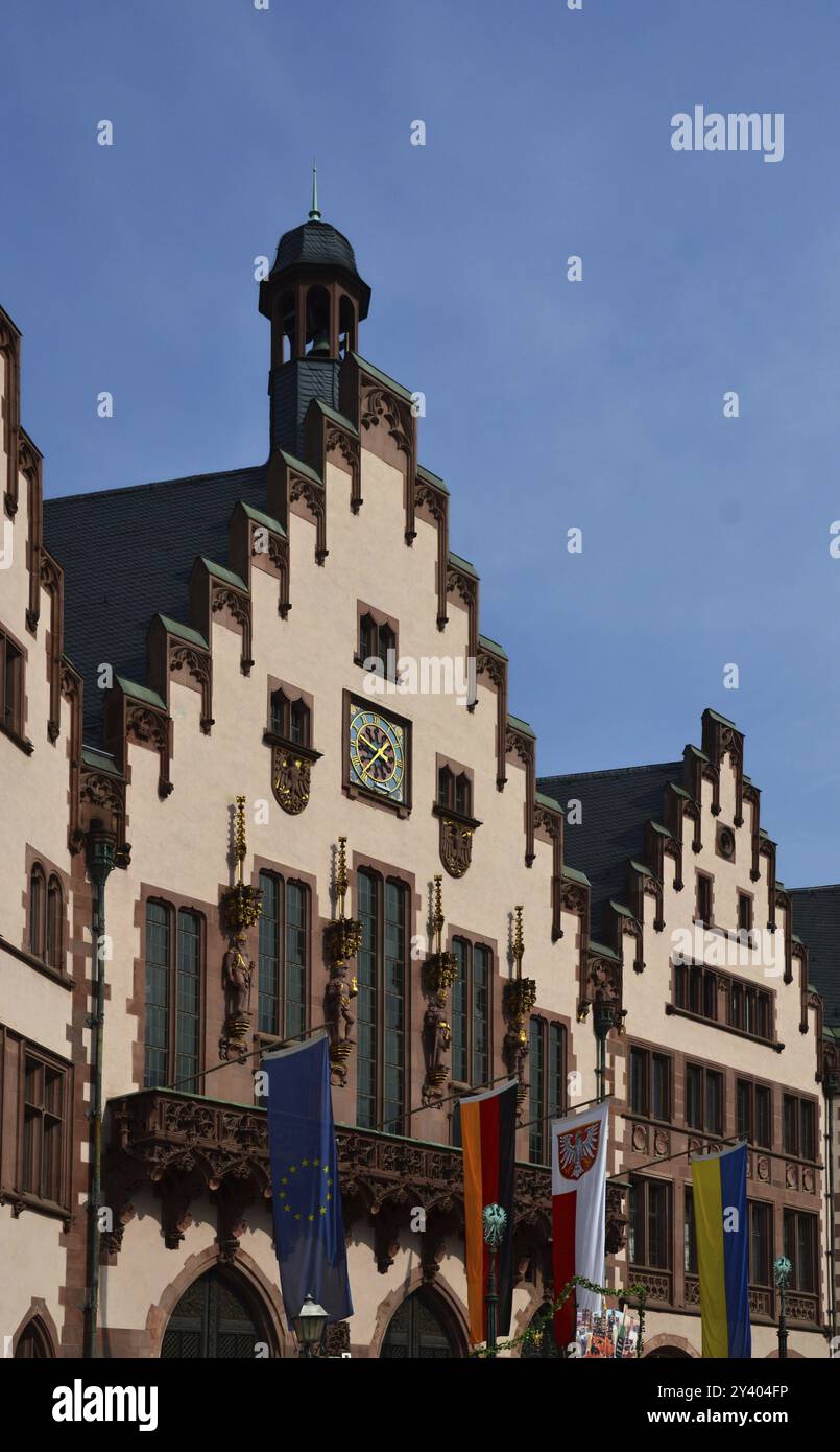 Historisches Rathaus in der Altstadt von Frankfurt am Main, Hessen, Deutschland, Europa Stockfoto