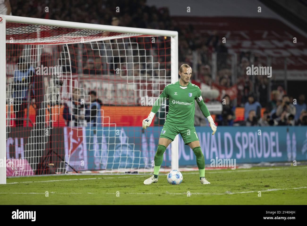 Dominik Reinmann (1. FC Magdeburg, Torwart #1), 2. Bundesliga, 1. FC Köln, 1. FC Magdeburg am 09/2024 im RheinEnergieStadion in Köln GE Stockfoto