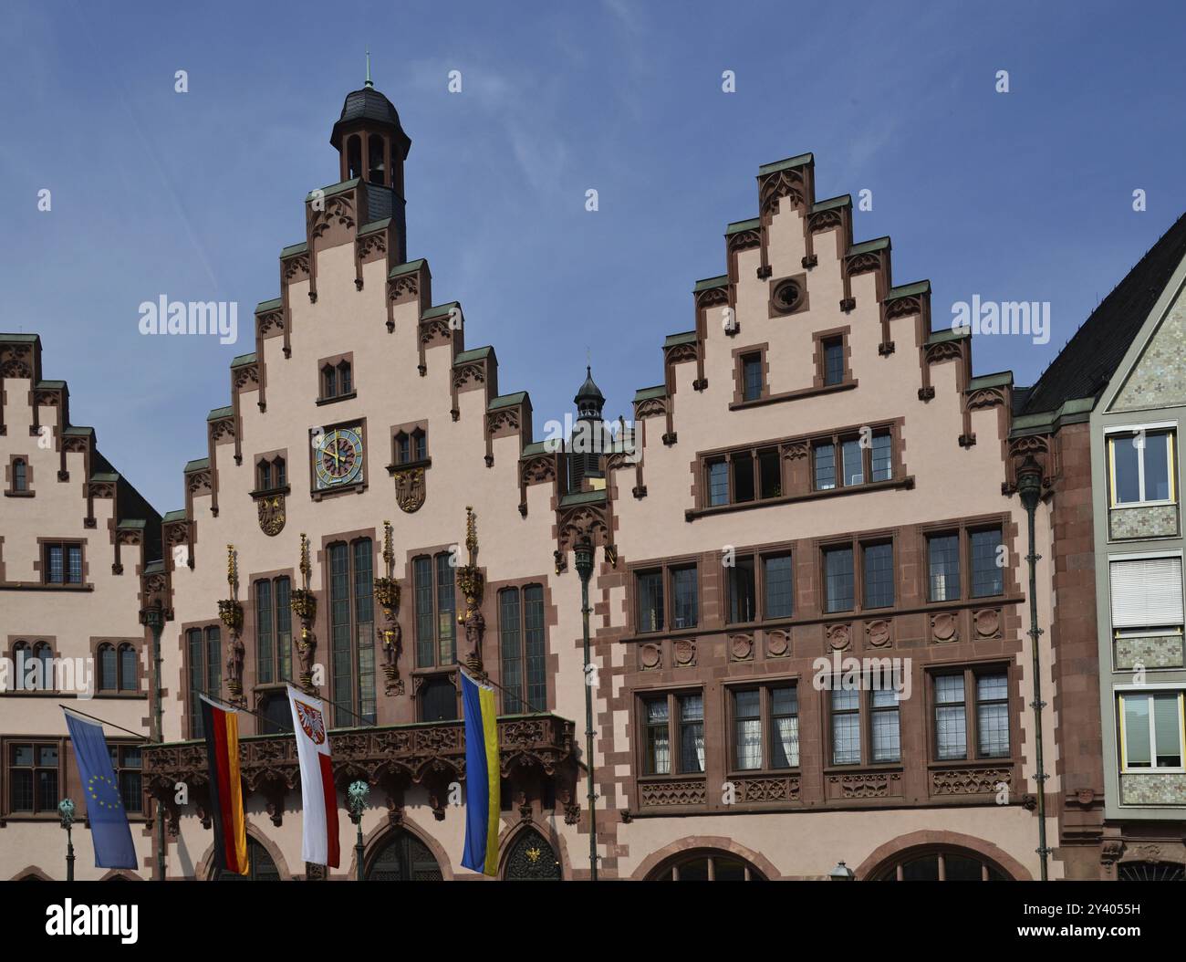 Historisches Rathaus in der Altstadt von Frankfurt am Main, Hessen, Deutschland, Europa Stockfoto