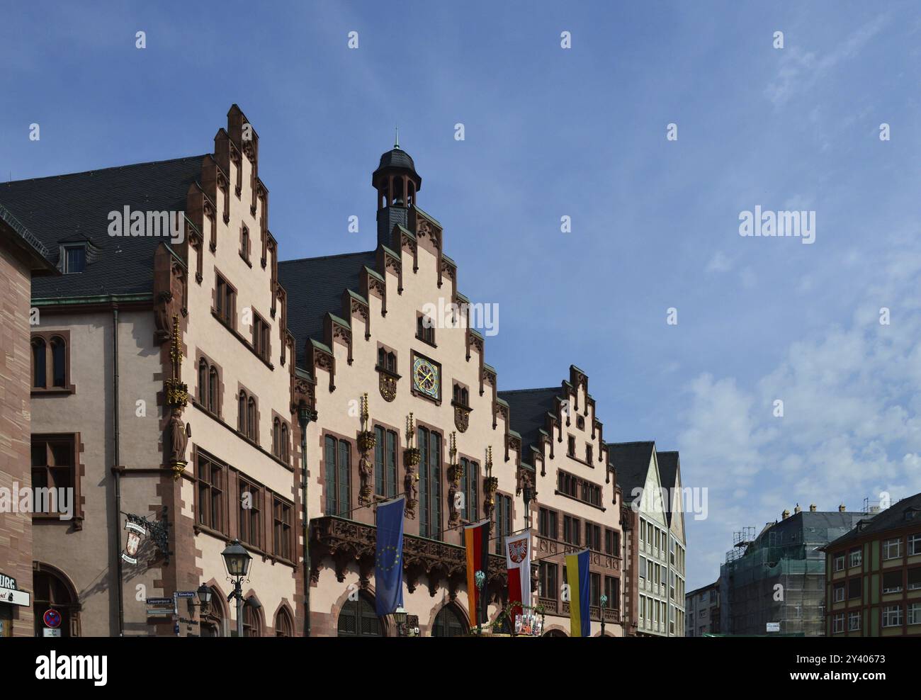 Historisches Rathaus in der Altstadt von Frankfurt am Main, Hessen, Deutschland, Europa Stockfoto