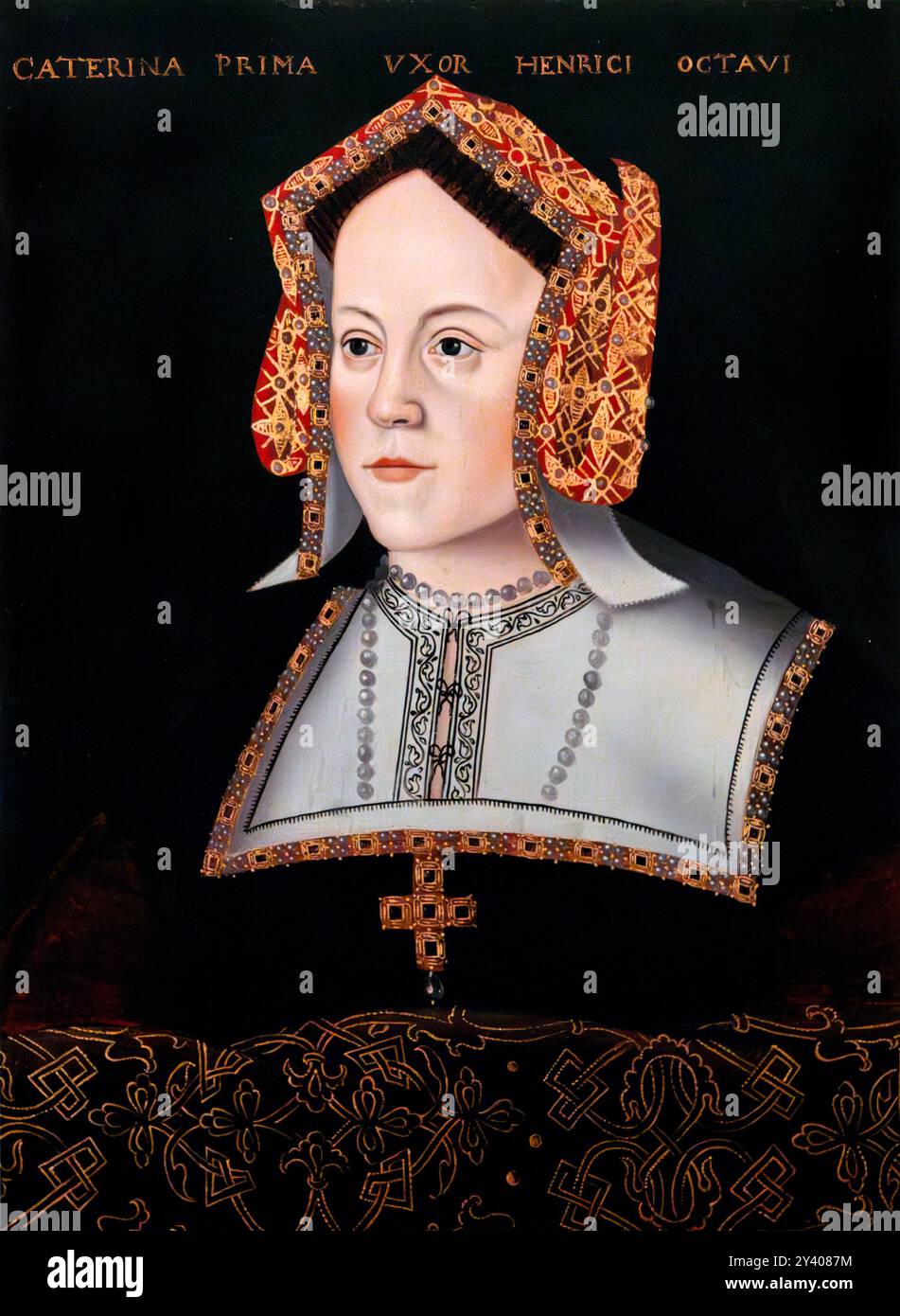 Katherine von Aragon. Porträt der ersten Ehefrau von König Heinrich VIII., Katharine von Aragon / Katherine von Aragon / Katharina von Aragon (1485–1536) Stockfoto