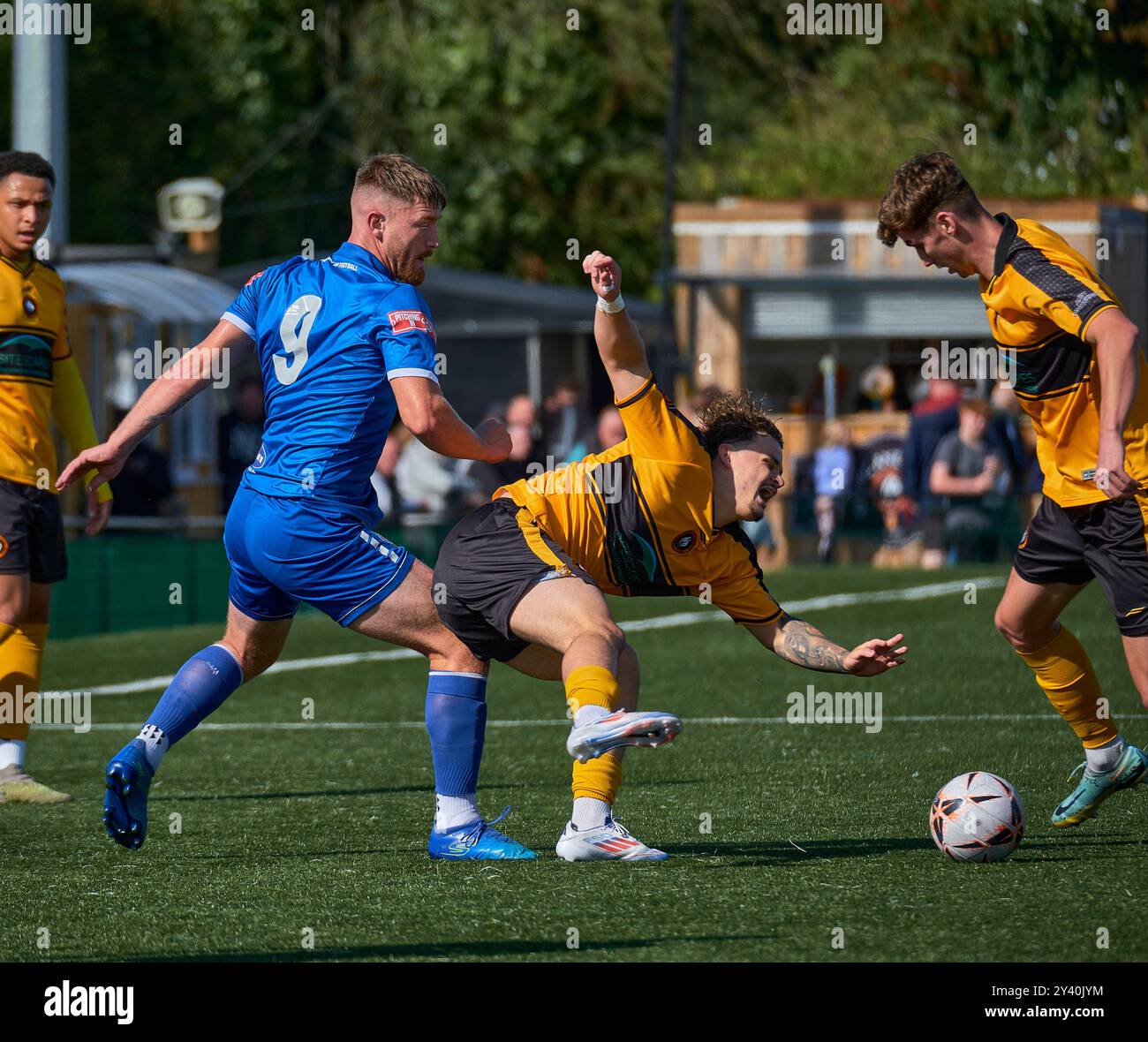 Rushall Olympic gegen Sheffield FC FA Cup (zweite Qualifikationskrawatte) Stockfoto