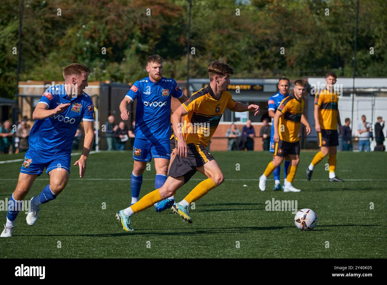 Rushall Olympic gegen Sheffield FC FA Cup (zweite Qualifikationskrawatte) Stockfoto