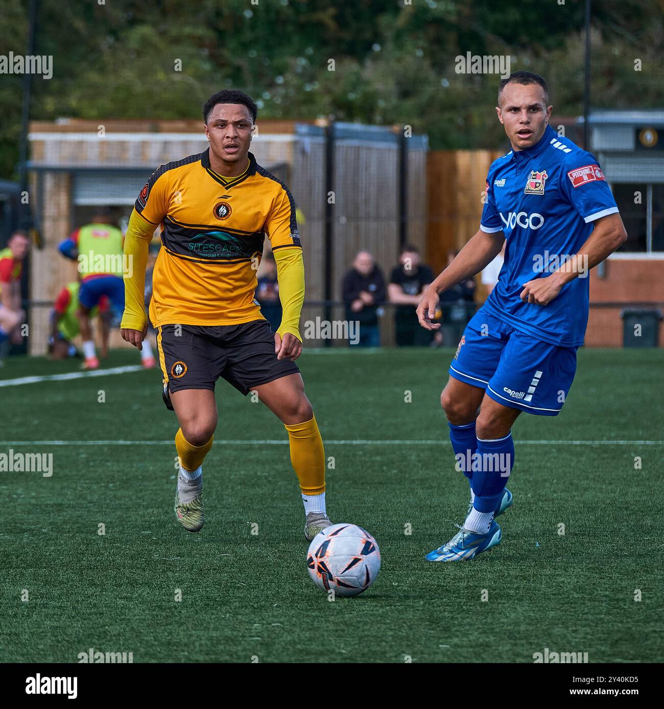 Rushall Olympic gegen Sheffield FC FA Cup (zweite Qualifikationskrawatte) Stockfoto