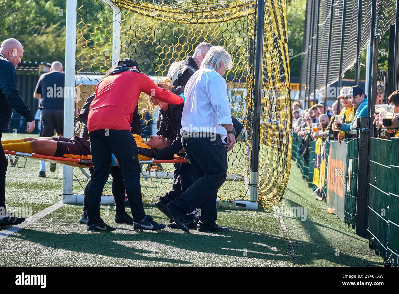 Rushall Olympic gegen Sheffield FC FA Cup (zweite Qualifikationskrawatte) Stockfoto