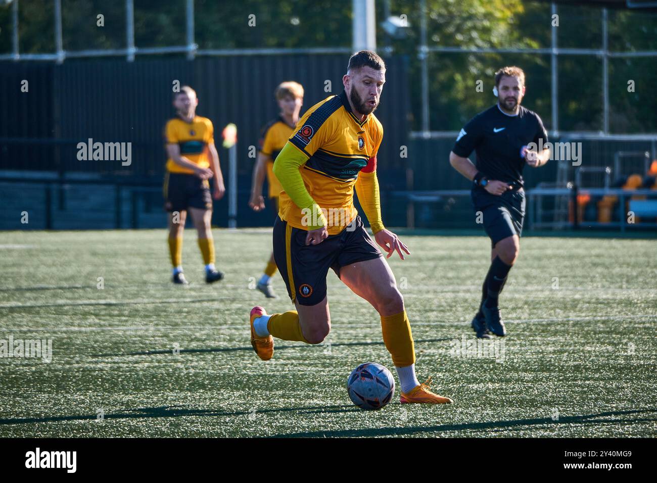 Rushall Olympic gegen Sheffield FC FA Cup (zweite Qualifikationskrawatte) Stockfoto