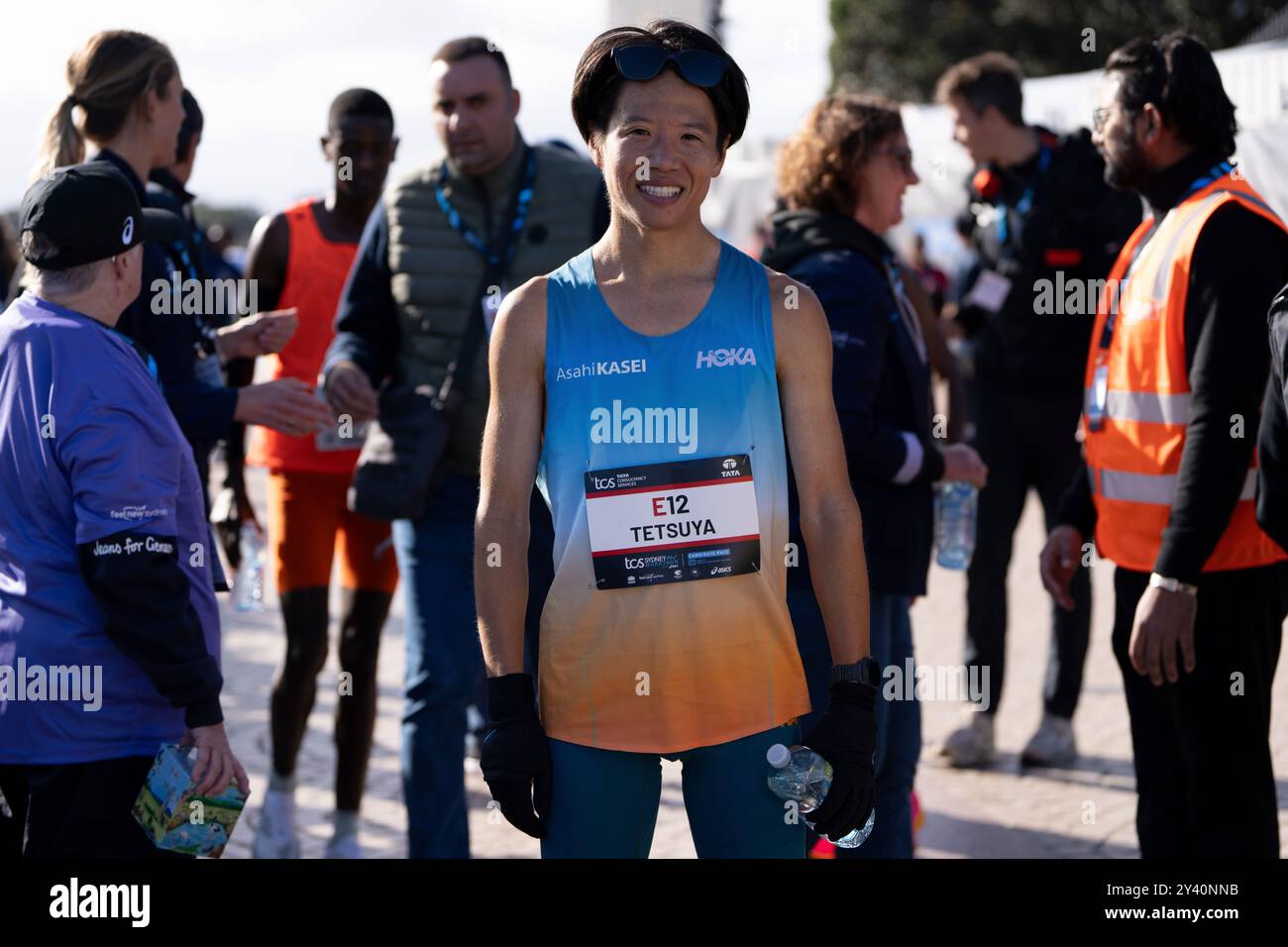 Sydney, Australien. September 2024. Tetsuya YOROIZAKA aus Japan posiert für ein Foto nach dem 2024 von ASICS präsentierten TCS Sydney Marathon am 15. September 2024 in Sydney, Australien Credit: IOIO IMAGES/Alamy Live News Stockfoto