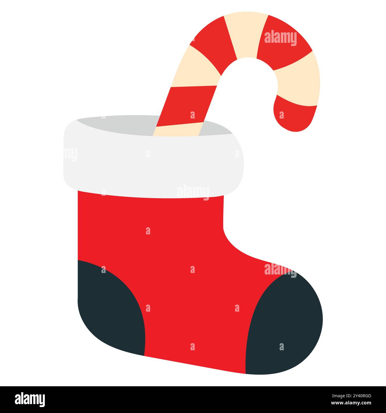 Flaches Symbol. Socke für Geschenke Stock Vektor
