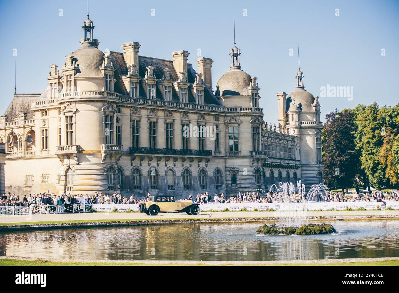 Chantilly, Frankreich. September 2024. Concours d'etat während der 7. Ausgabe der Chantilly Arts & Elegance - Richard Mille im Domaine du Château de Chantilly, 13. Bis 15. September 2024, in Chantilly, Frankreich - Foto Damien Saulnier/DPPI Credit: DPPI Media/Alamy Live News Stockfoto