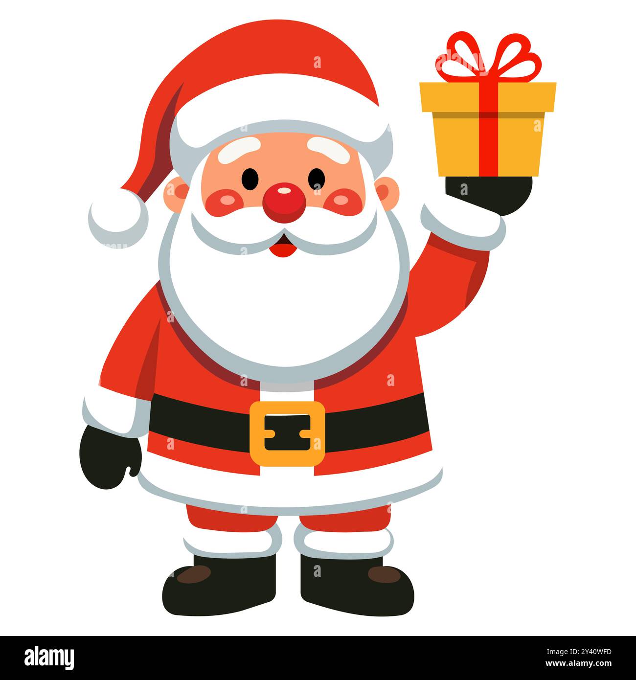 Cartoon Vektor Weihnachtsmann Cartoon Charakter. Stock Vektor