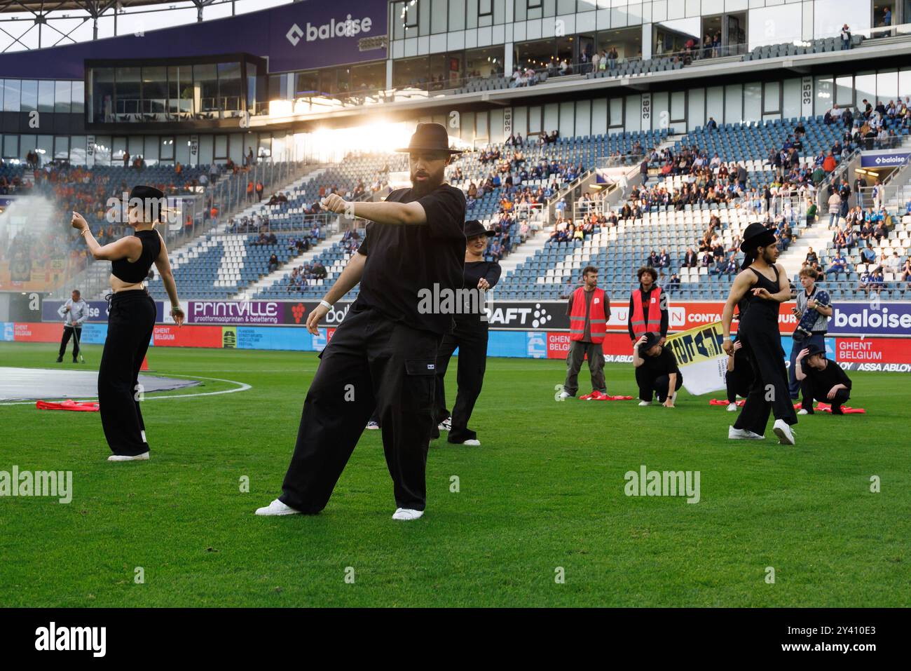 Gent, Belgien. September 2024. Dieses Bild zeigt ein Fußballspiel zwischen KAA Gent und KV Mechelen in Gent am siebten Tag der Saison 2024-2025 der ersten Liga der „Jupiler Pro League“ der belgischen Meisterschaft, Sonntag, den 15. September 2024. BELGA FOTO KURT DESPLENTER Credit: Belga Nachrichtenagentur/Alamy Live News Stockfoto