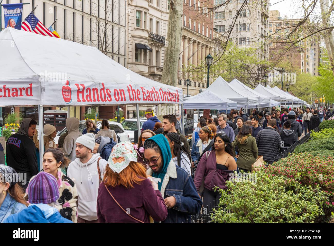 Rittenhouse Square Saturday Farmer's Market, Philadelphia, Pennsylvania Stockfoto