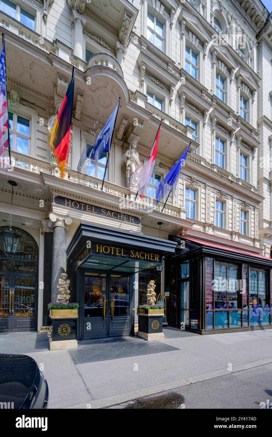 Wien, Hotel Sacher // Wien, Hotel Sacher Stockfoto