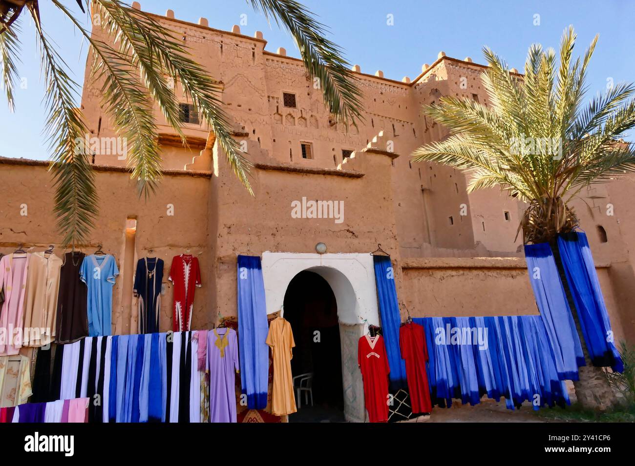 Die Provinz Ouarzazate an der Grenze zur Wüste ist reich an historischen Zeugnissen und bezaubernden Landschaften Berbers Marokko, Nordafrika Stockfoto
