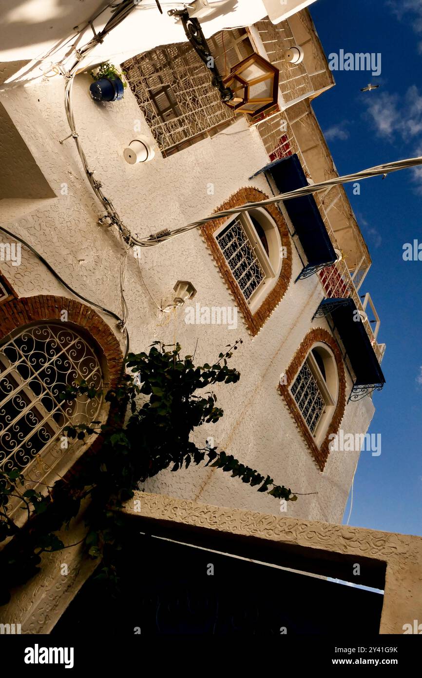 Rabat, Komplex der Kasbah der Udayas. Marokko, Afrika. Erbaut im 12. Jahrhundert von den Almoraviden und befestigt, um feindlichen Angriffen zu widerstehen Stockfoto