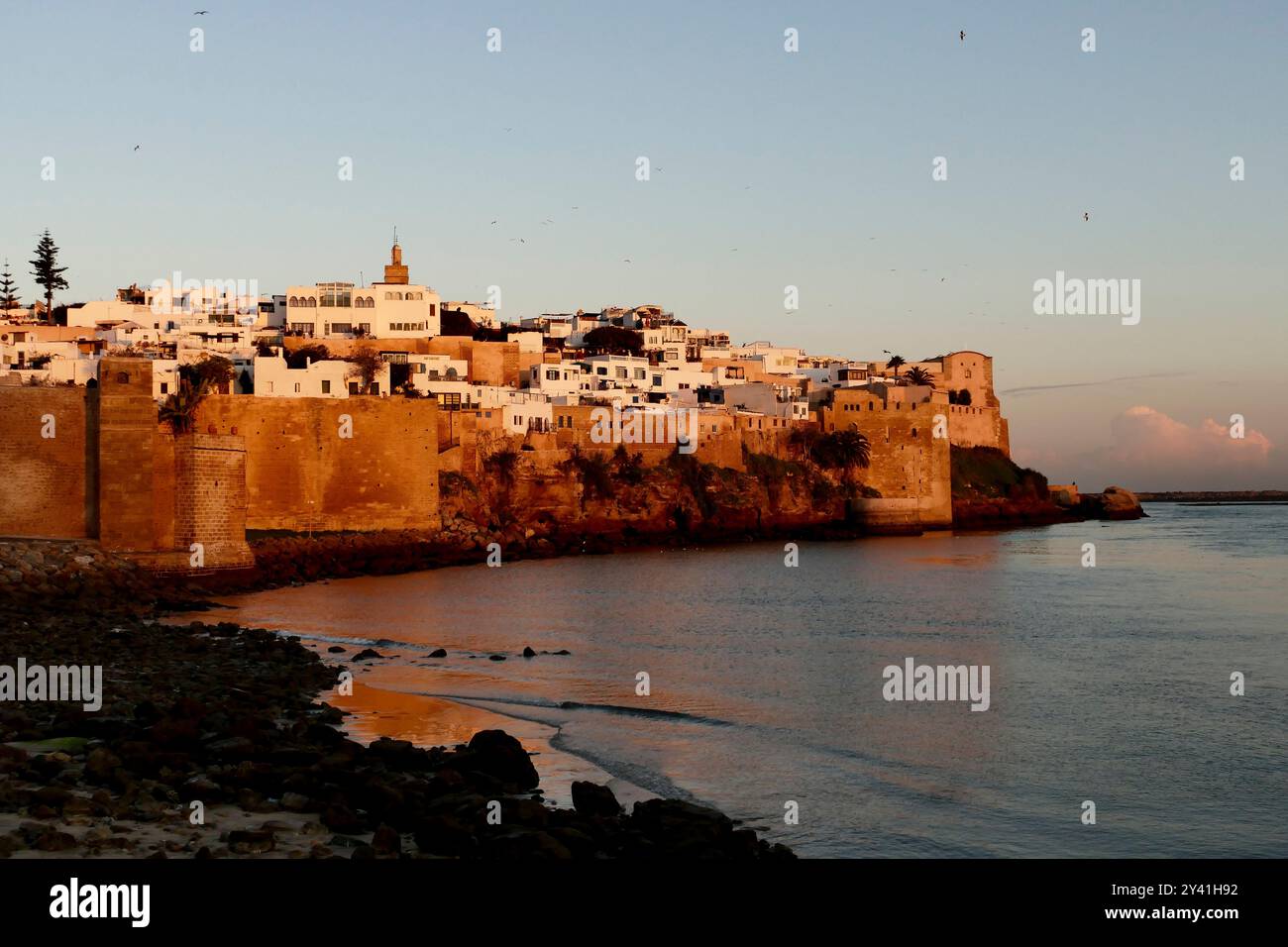 Rabat, Komplex der Kasbah der Udayas. Marokko, Afrika. Erbaut im 12. Jahrhundert von den Almoraviden und befestigt, um feindlichen Angriffen zu widerstehen Stockfoto