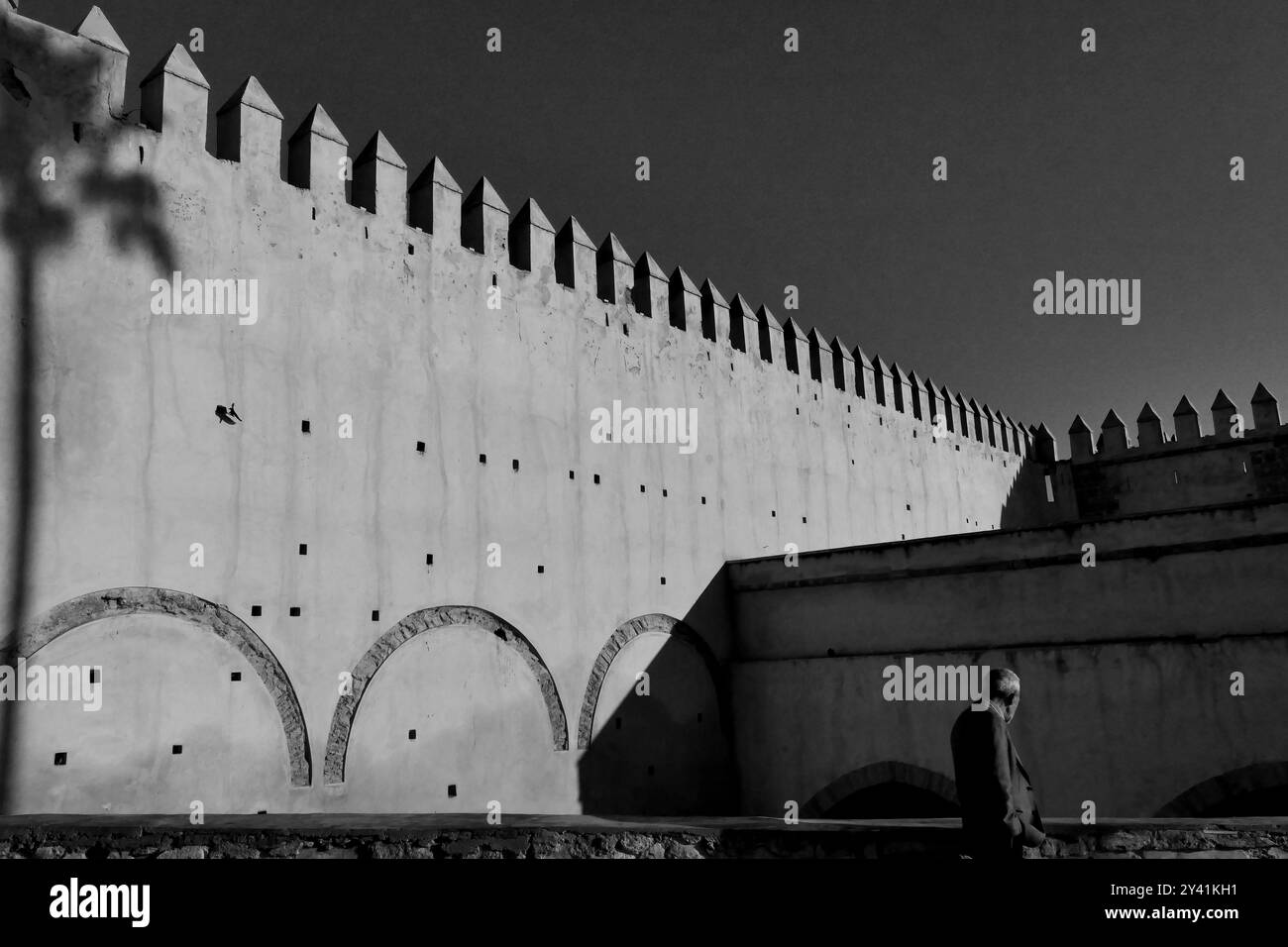 Rabat, Komplex der Kasbah der Udayas. Marokko, Afrika. Erbaut im 12. Jahrhundert von den Almoraviden und befestigt, um feindlichen Angriffen zu widerstehen Stockfoto