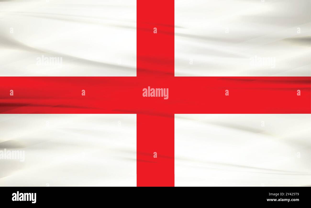England Flag und editierbarer Vektor, England Country Flag Stock Vektor