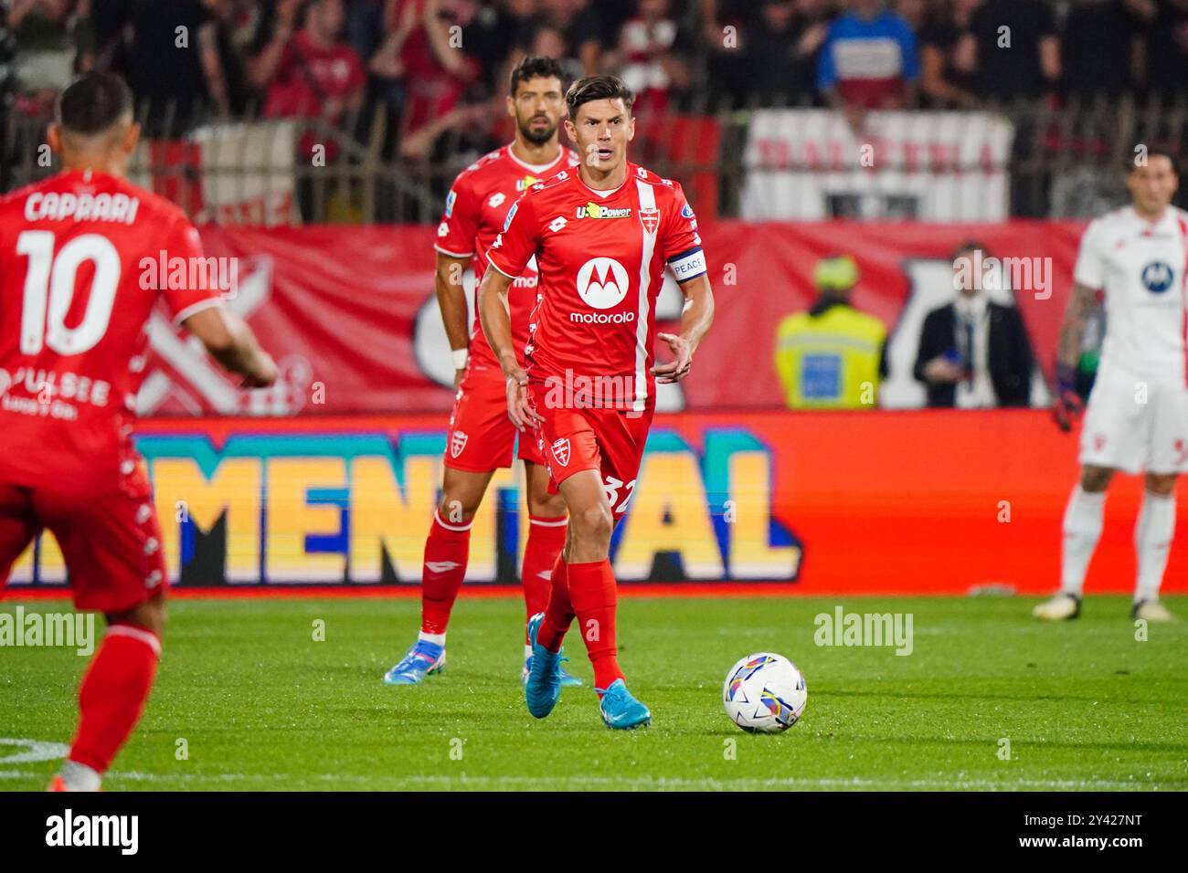 Matteo Pessina (AC Monza) während des Spiels AC Monza vs Inter - FC Internazionale, italienische Fußball Serie A in Monza, Italien, 15. September 2024 Stockfoto