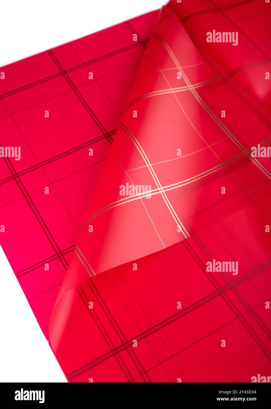 Geschenkpapier für Blumensträuße und weihnachtsgeschenke Stockfoto