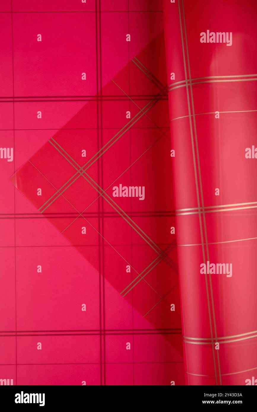 Geschenkpapier für Blumensträuße und weihnachtsgeschenke Stockfoto