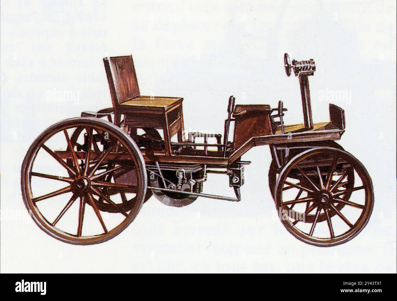 Automobil Marcus.1873-1875.L'autrichien Siegfried Marcus. Monocylindre à Essence à quatre temps, Carburateur par pulvérisation, allumage par magnéto, sys Stockfoto