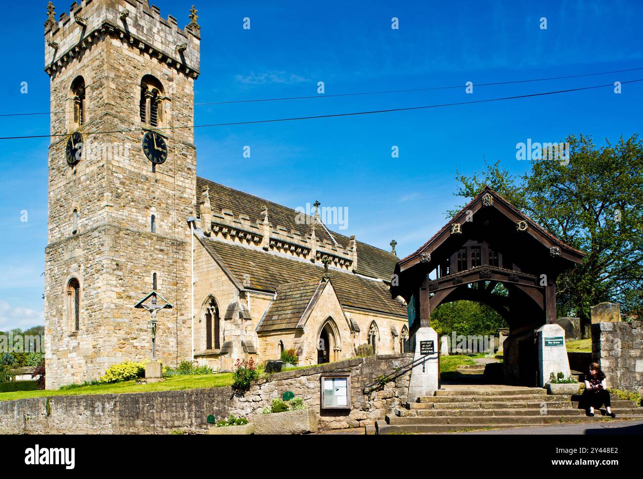 All Saints Church, Bramham Village, West Yorkshire, England Stockfoto