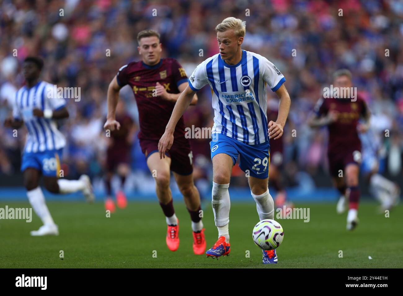 Jan Paul van Hecke von Brighton & Hove Albion - Brighton & Hove Albion / Ipswich Town, Premier League, Amex Stadium, Brighton, Großbritannien - 14. September 2024 nur redaktionelle Verwendung - es gelten Einschränkungen bei DataCo Stockfoto