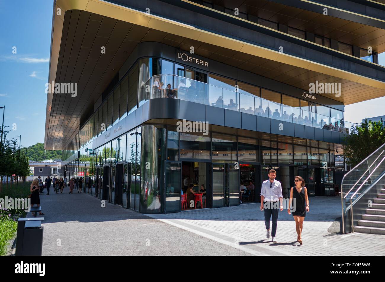 Masaryčka Gebäude von Zaha Hadid Architects in Prag Stockfoto