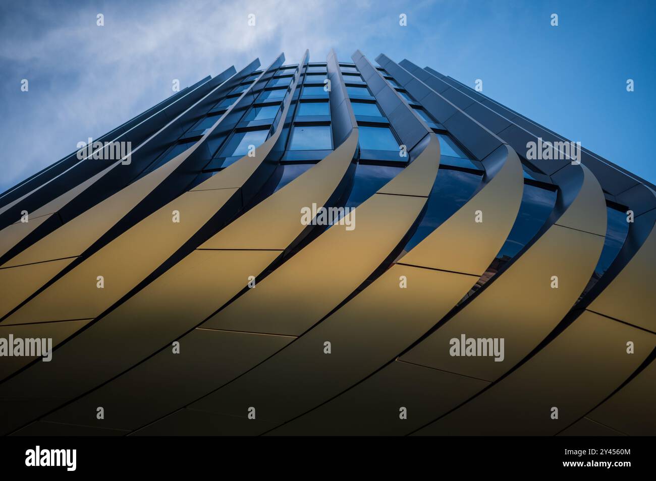 Masaryčka Gebäude von Zaha Hadid Architects in Prag Stockfoto