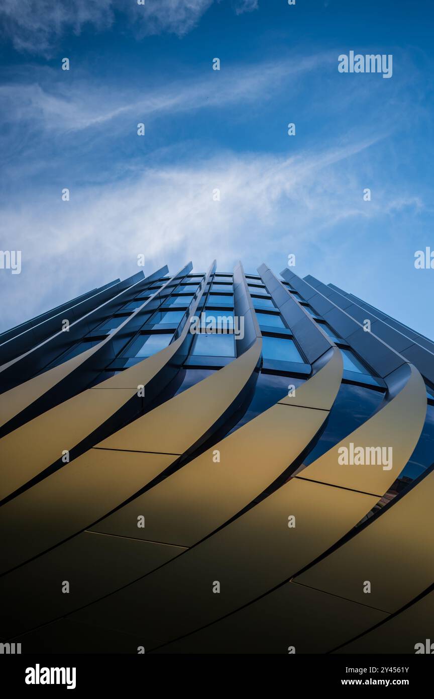 Masaryčka Gebäude von Zaha Hadid Architects in Prag Stockfoto