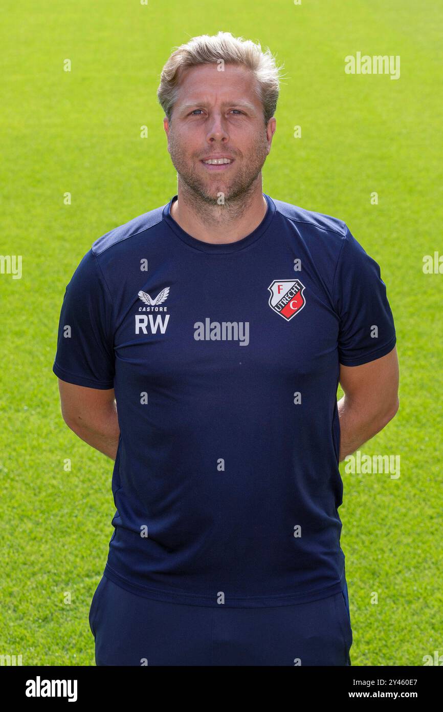 Utrecht, Niederlande. September 2024. UTRECHT, NIEDERLANDE - 16. SEPTEMBER: Roderick Weusthof vom FC Utrecht während eines Fotorufs des FC Utrecht im Stadion Galgenwaard am 16. September 2024 in Utrecht, Niederlande. (Foto: Ben Gal/Orange Pictures) Credit: dpa/Alamy Live News Stockfoto