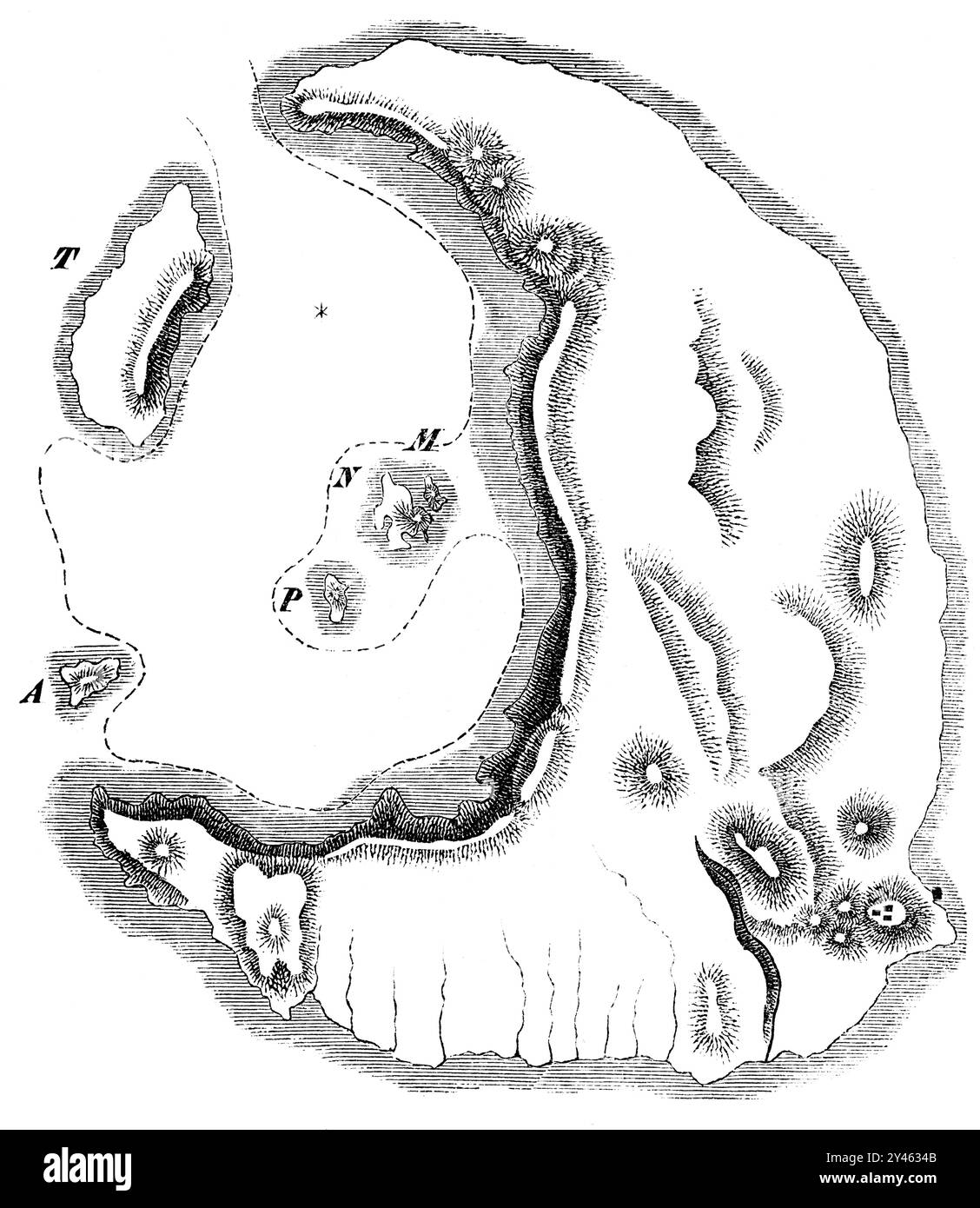 Vulkan Santorini vor der Insel Santorin in der griechischen Mittelmeersee, Griechenland, Südeuropa Stockfoto