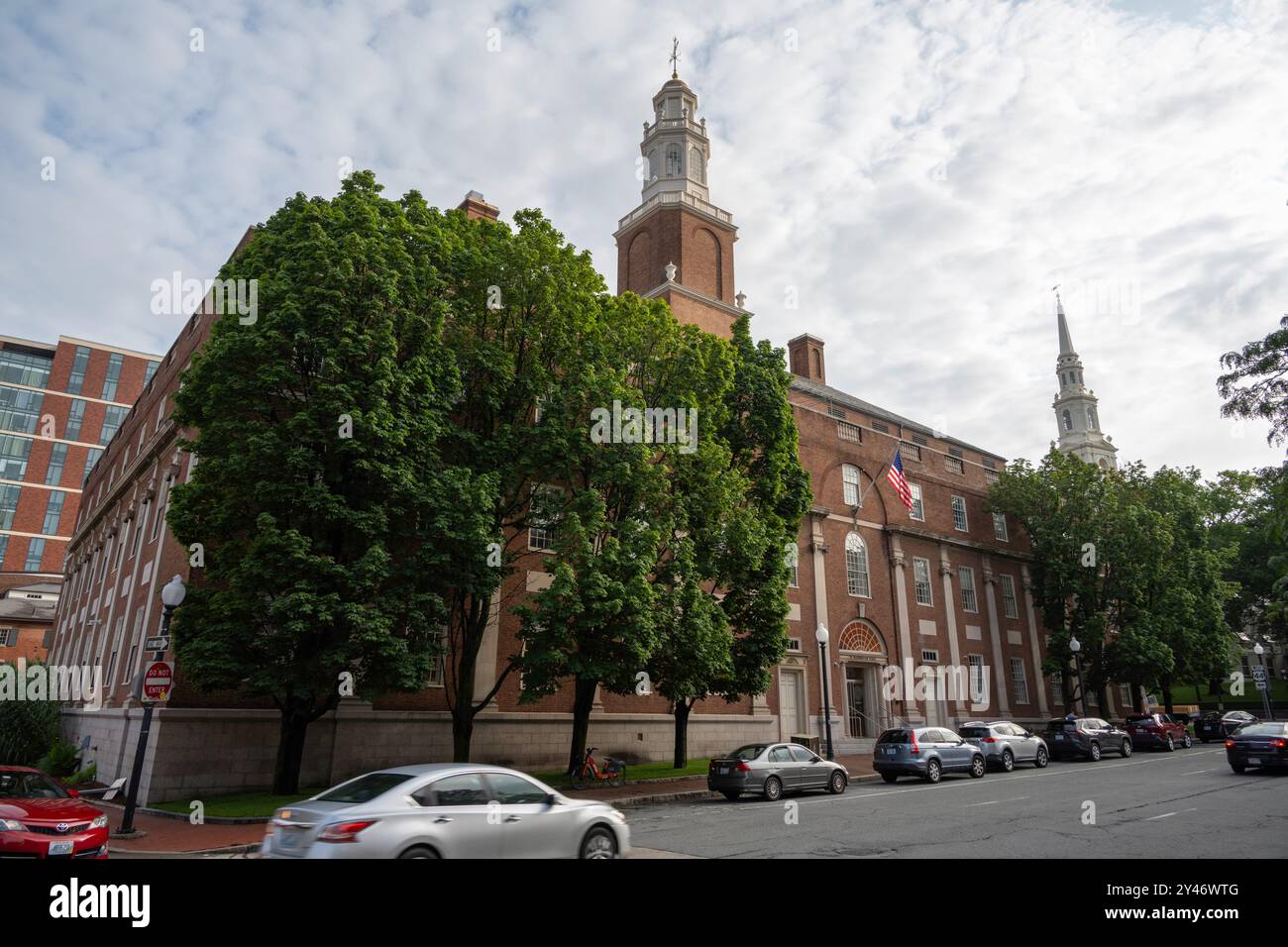 Straßenfotos Rhode Island Providence Stadtgebäude Fahren Stockfoto