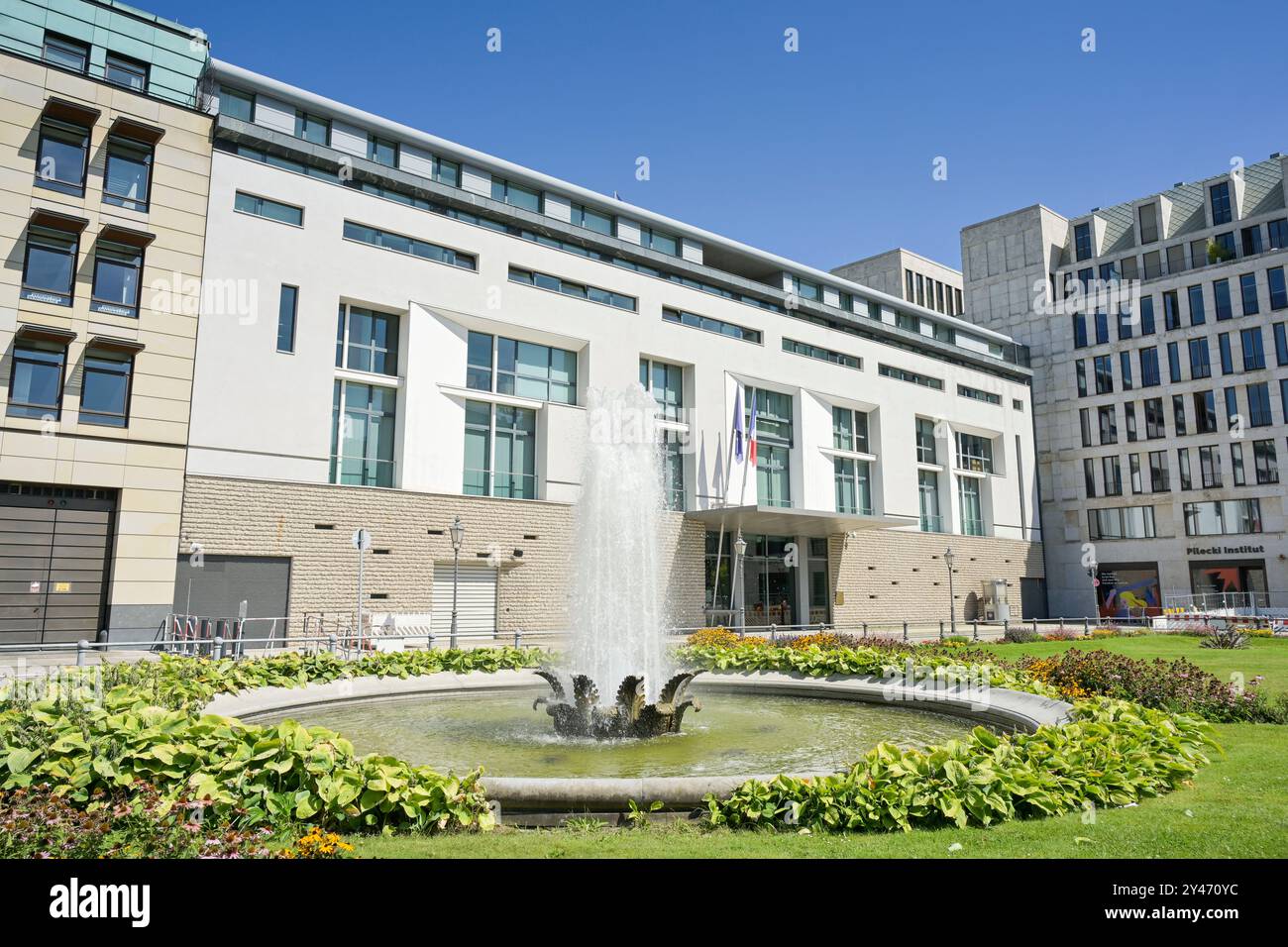Botschaft Frankreich, Pariser Platz, Mitte, Berlin, Deutschland Stockfoto