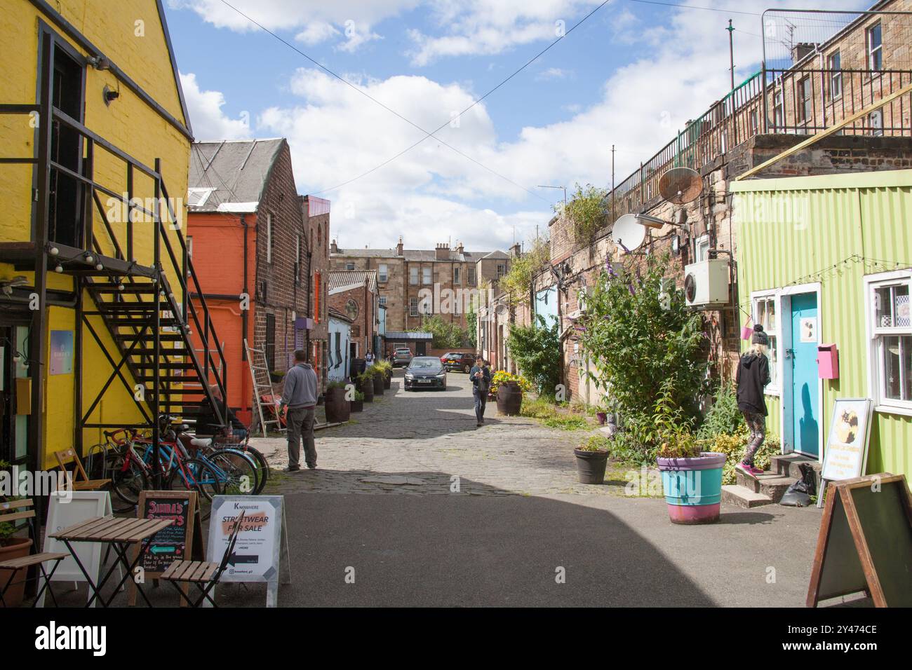 The Hidden Lane in der Argyle Street, Glasgow, Schottland, Großbritannien Stockfoto