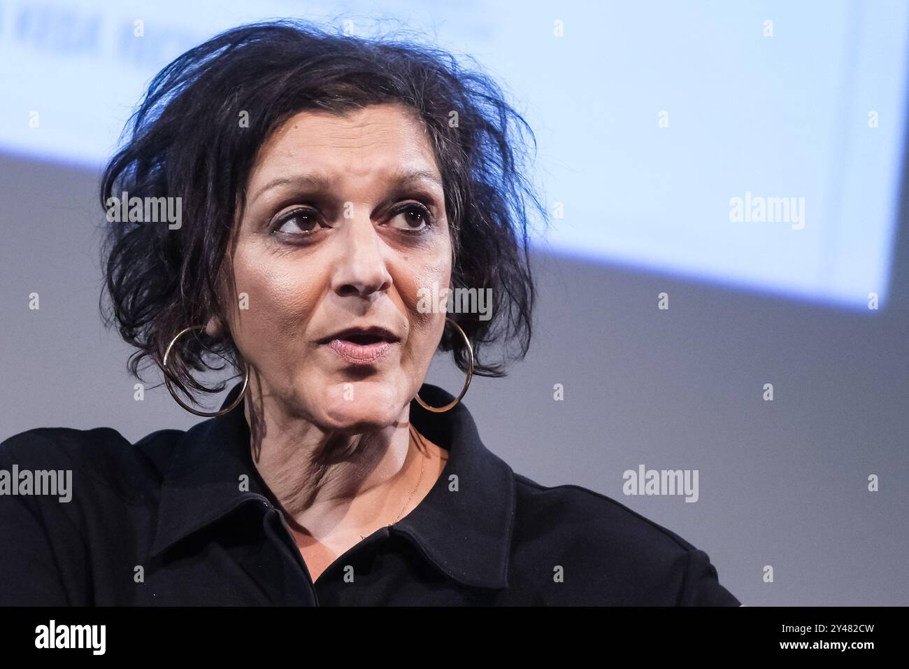 London, Großbritannien. September 2024. Meera Syal auf der Bühne bei Mark Kermode in 3D. Foto von Julie Edwards./Alamy Live News Stockfoto