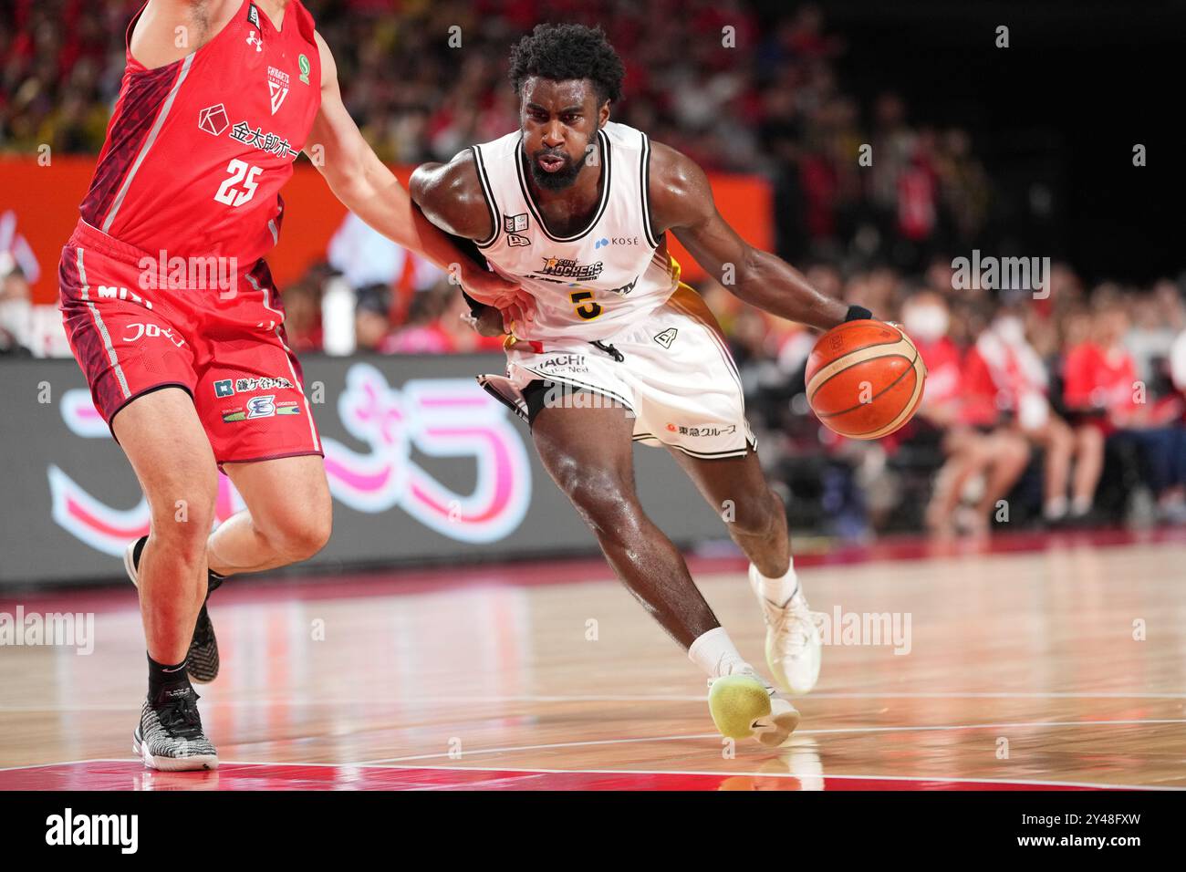 Chiba, Japan. September 2024. Anthony Clemmons (Sunrockers) Basketball : 2024 B.. LEAGUE Preseason Game Between Chiba Jets 65-72 Sunrockers Shibuya in der Lala Arena Tokyo-Bay in Chiba, Japan. Quelle: AFLO SPORT/Alamy Live News Stockfoto