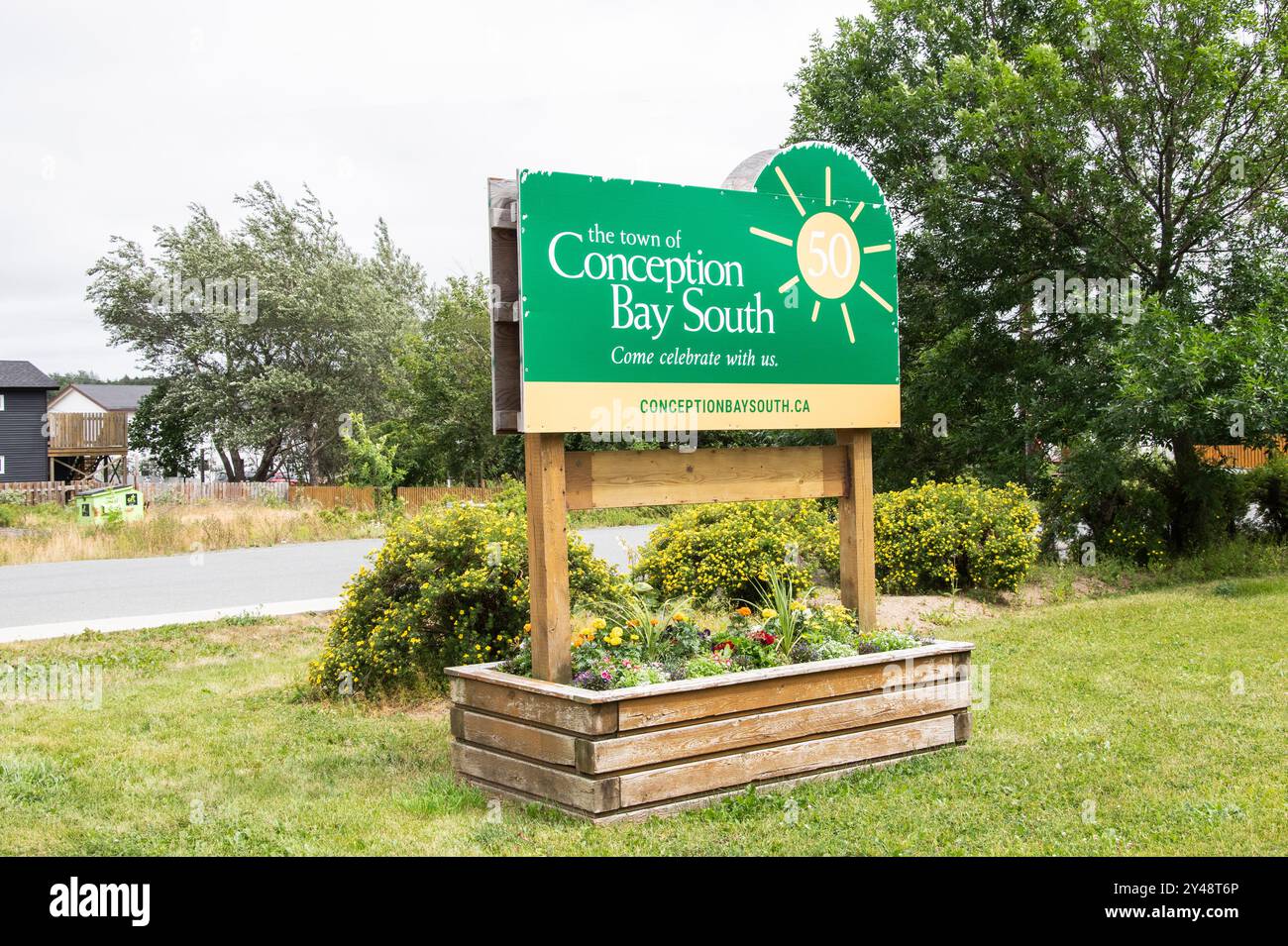 Willkommen in der Stadt Conception Bay South in Neufundland & Labrador, Kanada Stockfoto