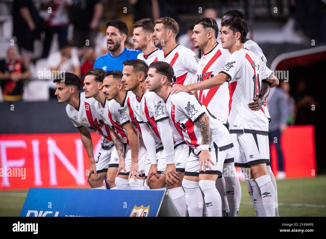 Spanisches La Liga es Sports Fußballspiel Rayo Vallecano gegen Osasuna im Vallecas Stadion in Madrid, 16. September 2024 900/Cordon Press Stockfoto