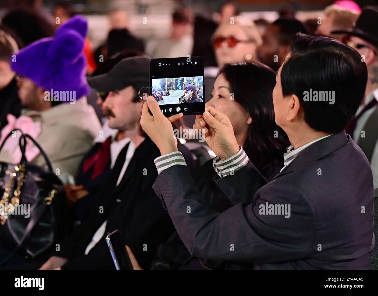 LONDON, GROSSBRITANNIEN. September 2024. '王紫菲'Zifei Wang 'Endless River SS25' bei der London Fashion Week 40 Jahre im Waldorf Hilton London, Aldwych, London, Großbritannien (Foto: 李世惠/See Li/Picture Capital) Credit: Siehe Li/Picture Capital/Alamy Live News Stockfoto