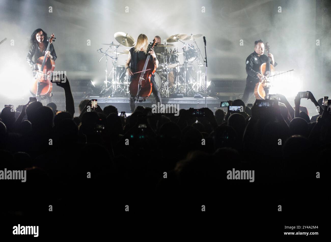 Apocalyptica im Gagarin 205 Live Music Space, Athen/Griechenland, September 2024 Stockfoto