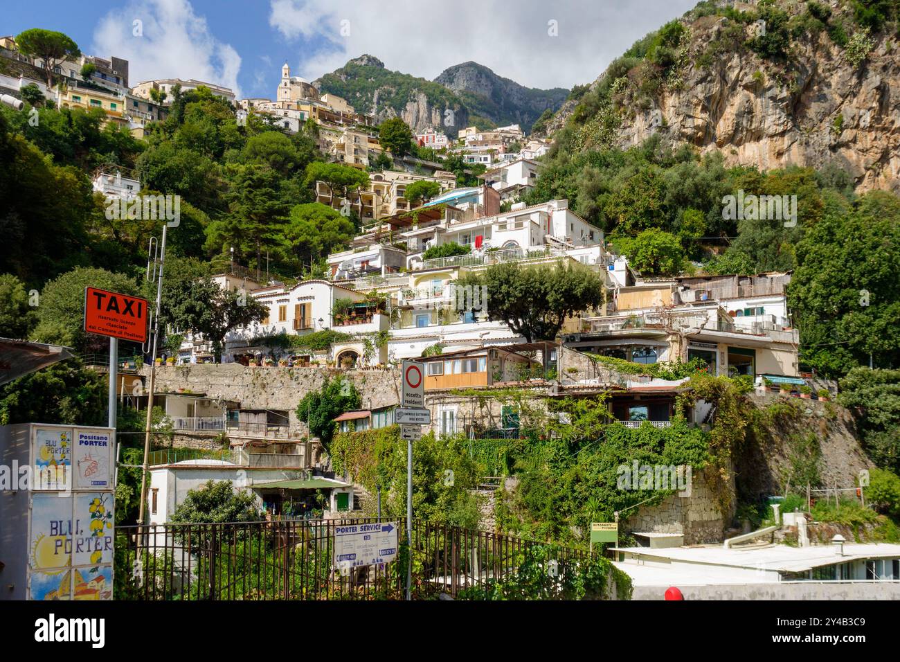 Positano an der Amalfiküste, Provinz Salerno, in der Region Kampanien, Italien, Europa Stockfoto