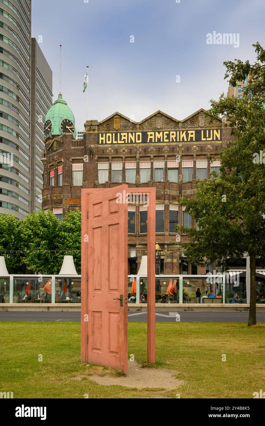 Hotel New York an einem sonnigen Tag, Rotterdam, Niederlande Stockfoto