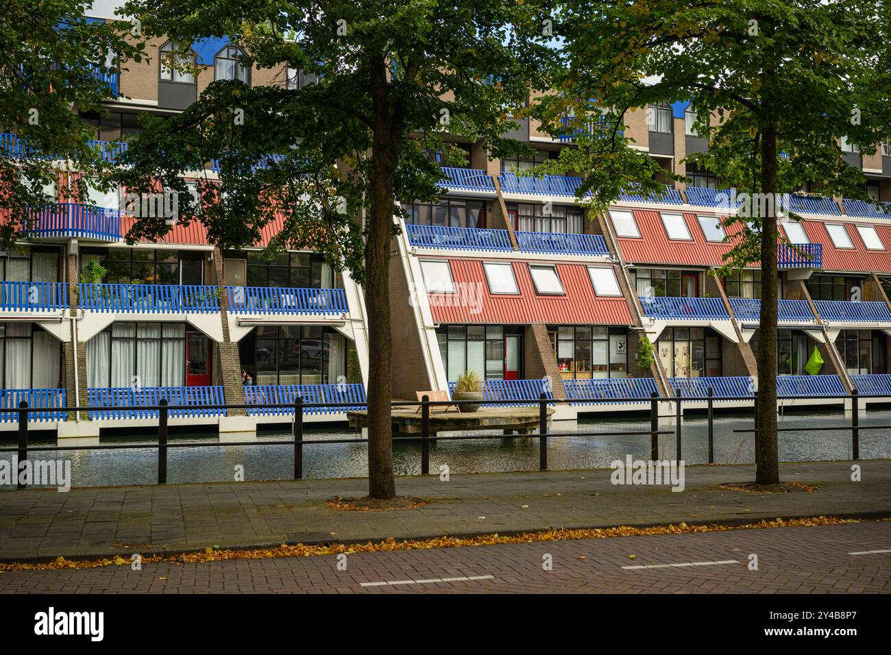 Stadt am Wasser in Rotterdam, Niederlande Stockfoto