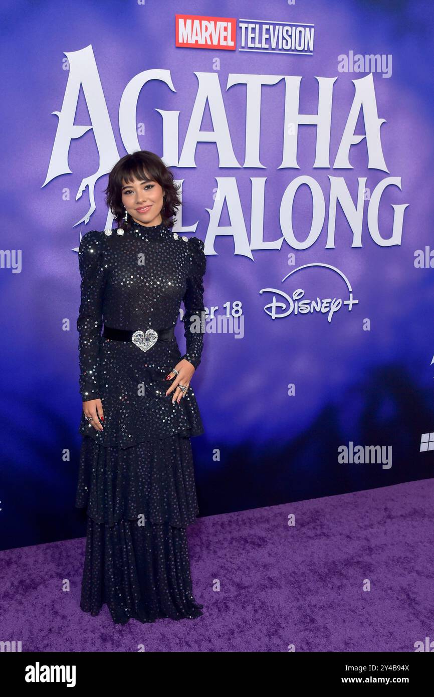 Xochitl Gomez beim Launch Event der Disney+ / Marvel Television Miniserie 'Agatha All Along' im El Capitan Theatre. Los Angeles, 16.09.2024 Stockfoto