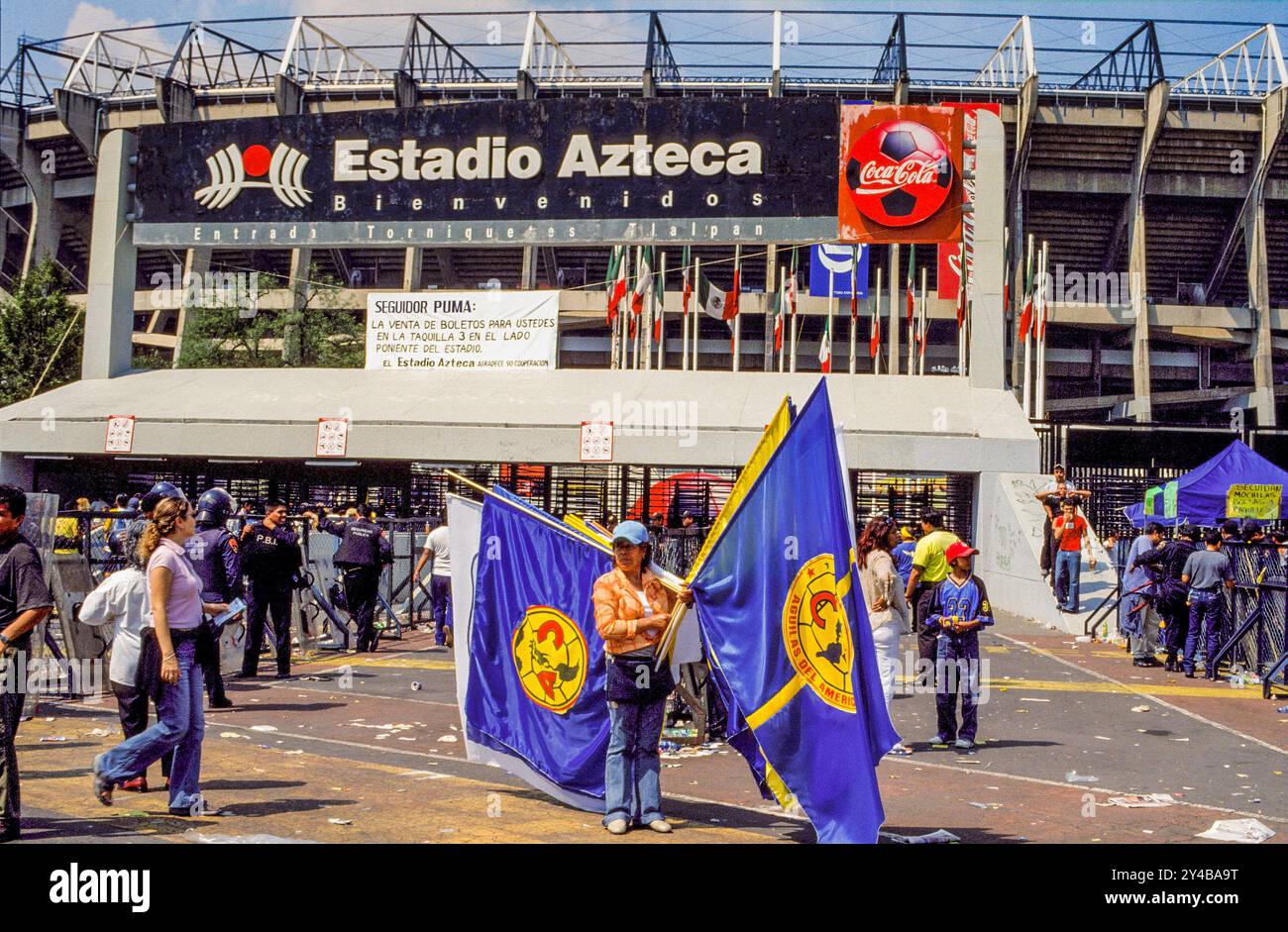 Mexiko, Mexiko-Stadt. Estadio Azteca. Fußballstadion des Club America. Stockfoto
