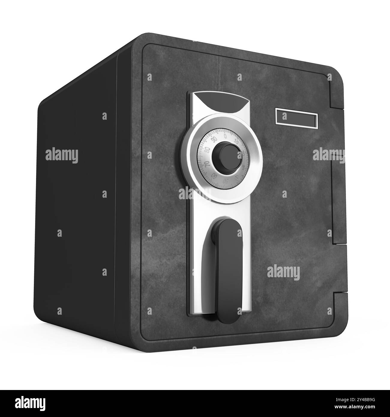 Stahl Safe isoliert Stockfoto