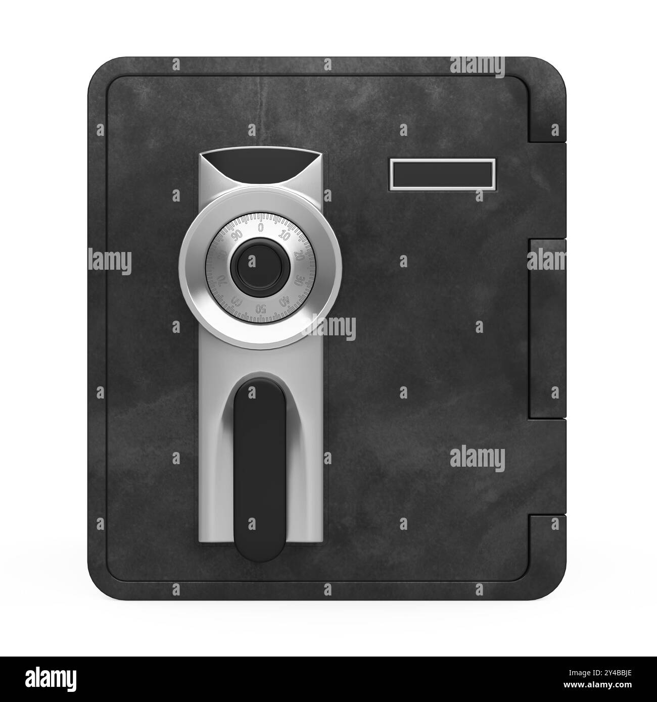 Stahl Safe isoliert Stockfoto