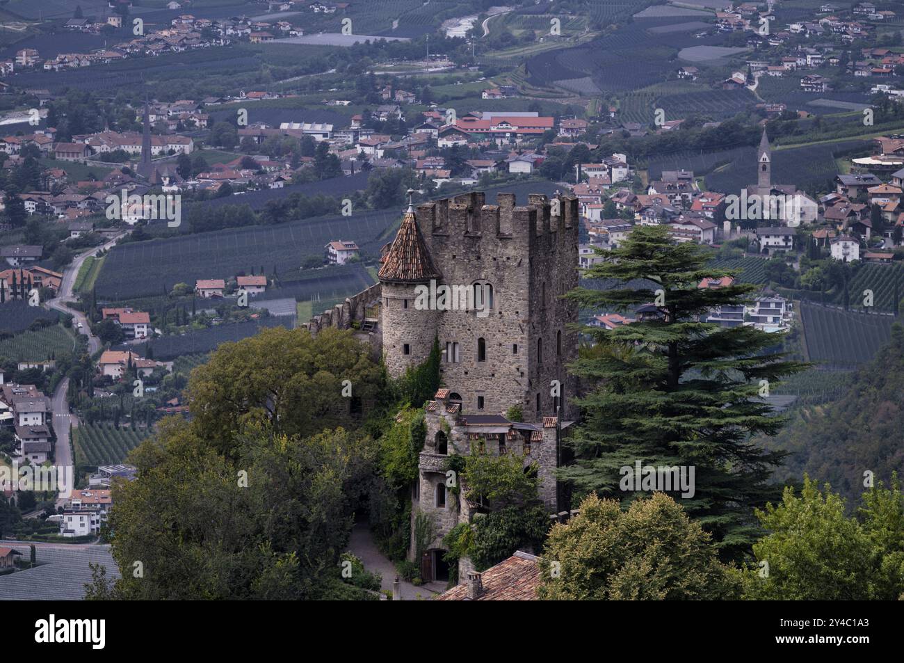 Schloss Brunnenburg, Dorf Tirol, Tirol, Südtirol, Autonome Provinz Bozen, Italien, Europa Stockfoto